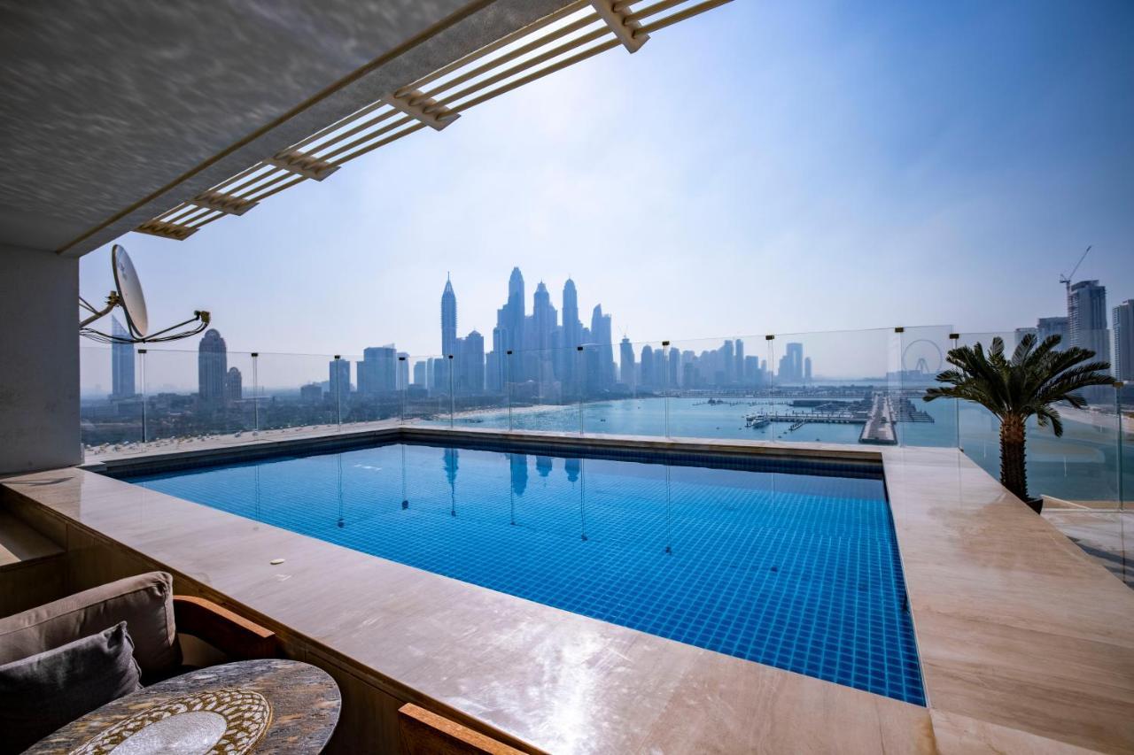Five Palm Jumeirah 2Br Luxury Penthouse , Full Marina See View With Private Pool Dubai Bagian luar foto