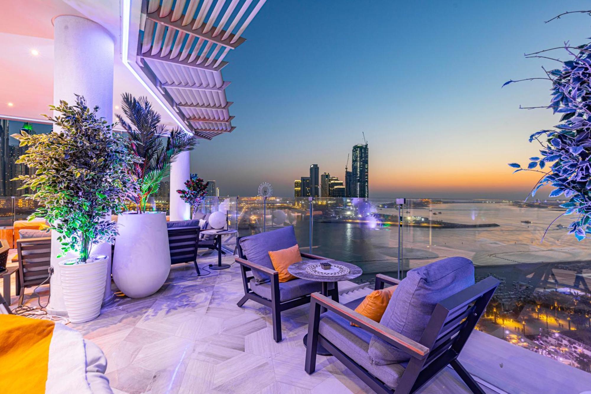 Five Palm Jumeirah 2Br Luxury Penthouse , Full Marina See View With Private Pool Dubai Bagian luar foto